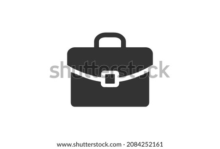 Briefcase icon. Diplomat handbag symbol. Business case sign.