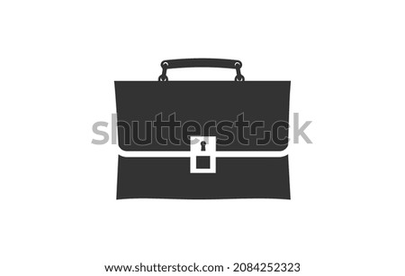 Briefcase icon. Diplomat handbag symbol. Business case sign.