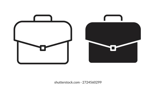 Aktenkoffer-Symbol im Doodle- und Strichstil.