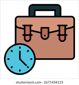 Elemento del icono del maletín para el diseño