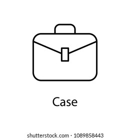 briefcase icon. Element of web icon with name for mobile concept and web apps. Detailed briefcase icon can be used for web and mobile. Premium icon on white background