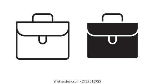 Aktenkoffer-Symbol. gefülltes Flachschild für mobiles Konzept und Webdesign