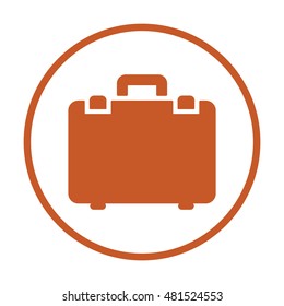 Briefcase  icon.  Flat design.