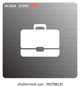 Briefcase icon. Flat design style