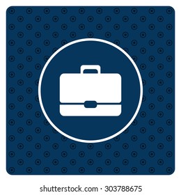 Briefcase icon. Flat design style