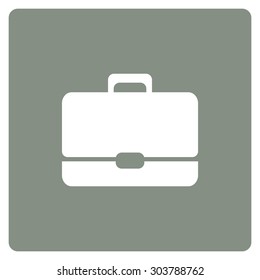 Briefcase icon. Flat design style