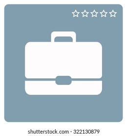 Briefcase icon. Flat design style