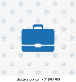 Briefcase icon. Flat design style