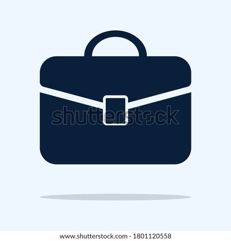 Briefcase icon. Flat design style. vector illustration
