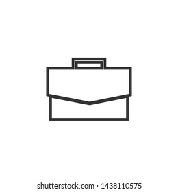 Briefcase Icon Flat  Design Vector 