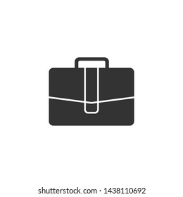 Briefcase Icon Flat  Design Vector 