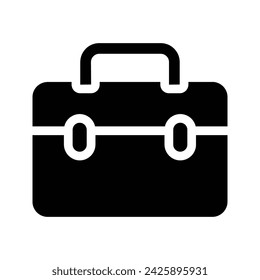 Icono de maletín. ilustración plana de icono de vector de rebobinado para web