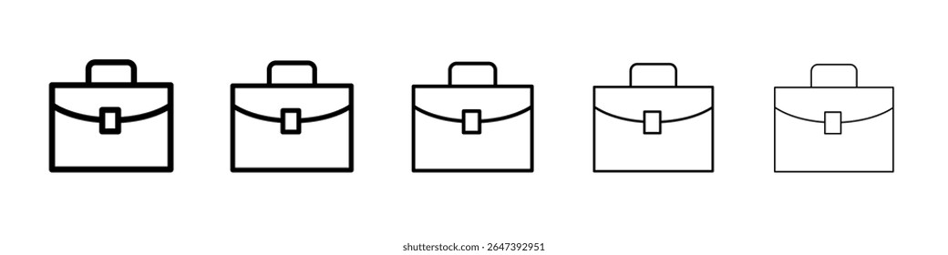 Ícone do porta-arquivos ilustração plana definir logotipo