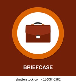 Briefcase icon. flat illustration of Briefcase vector icon for web