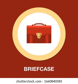 Briefcase icon. flat illustration of Briefcase vector icon for web
