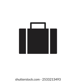 Briefcase icon Flat line illustration