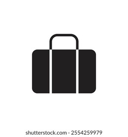 Briefcase icon Flat line illustration