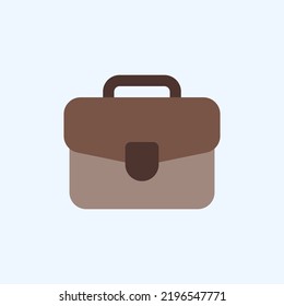 Briefcase icon in flat style about user interface, use for website mobile app presentation