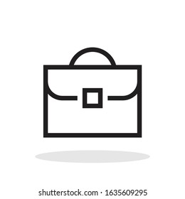 Briefcase icon in flat style. Business briefcase symbol for your web site design, logo, app, UI Vector EPS 10.