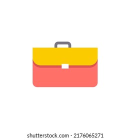 briefcase icon flat style design. briefcase icon vector illustration. isolated on white background.