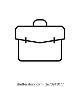 Briefcase icon. Flat vector graphic in white background.