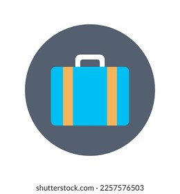 Briefcase icon, Flat vector illustration for web and mobile interface, EPS 10
