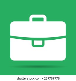 Briefcase icon, Flat vector illustration. EPS 10