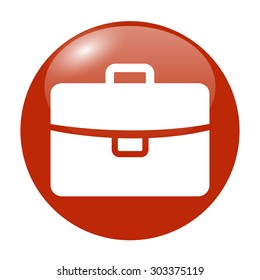 Briefcase icon, Flat vector illustration. EPS 10