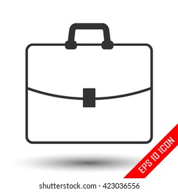 Briefcase icon. Flat briefcase icon. Briefcase. Briefcase vector illustration.