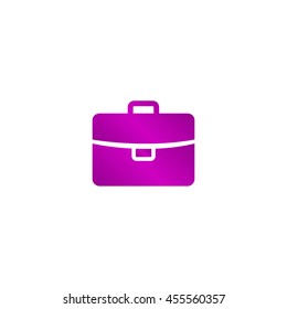 Briefcase icon, Flat vector illustration. EPS 10