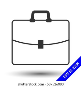 Briefcase icon. Flat briefcase icon. Briefcase. Briefcase vector illustration.