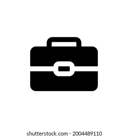 briefcase icon glyph style and  Vector illustration isolated on a white background. Premium quality for mobile apps, user interface, presentation, and website. pixel perfect icon