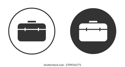 Icono de maletín en estilo glifo para Diseño web. Iconos de UI UX