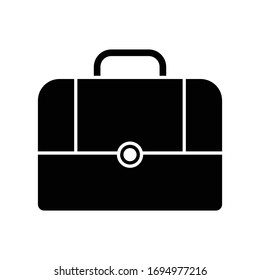 Briefcase icon glyph vector design