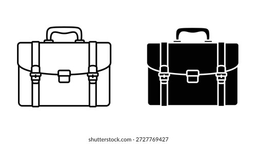 Diseño gráfico de icono de maletín. Ilustraciones de icono de Vector