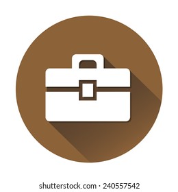Briefcase icon great for any use. Vector EPS10.