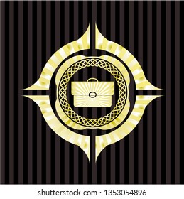 briefcase icon inside gold badge