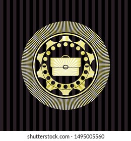 briefcase icon inside gold badge