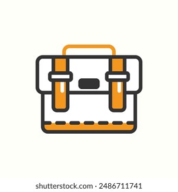 briefcase icon, isolated colored icon theme workplace