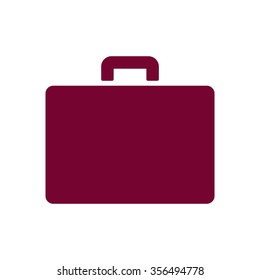 Briefcase   icon,  isolated. Flat  design.