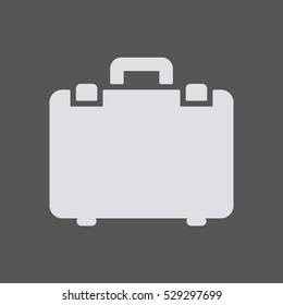 Briefcase   icon,  isolated. Flat  design.