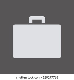 Briefcase   icon,  isolated. Flat  design.