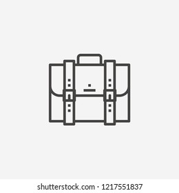 Briefcase icon isolated on background. Portfolio symbol modern, simple, vector, icon for website design, mobile app, ui. Vector Illustration