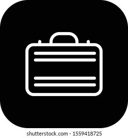  briefcase icon isolated on background
