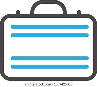  briefcase icon isolated on background
