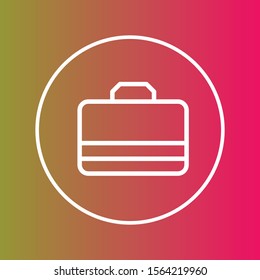 Briefcase icon isolated on background
 