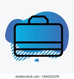 Briefcase icon isolated on background
 