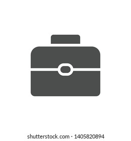 Briefcase icon isolated on white background. Toolbox symbol modern simple vector icon for website or mobile app