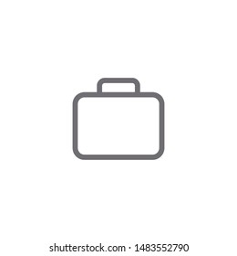 Briefcase icon isolated on white background. Suitcase symbol modern, simple, vector, icon for website design, mobile app, ui. Vector Illustration