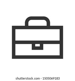 Briefcase icon isolated on white background. Bag symbol modern, simple, vector, icon for website design, mobile app, ui. Vector Illustration